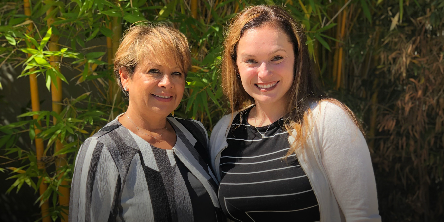 Michelle poses with Dr. Lettie Ramirez. 