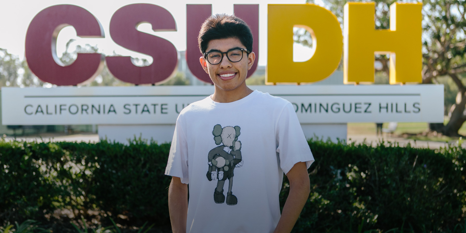 Roger Perez on campus