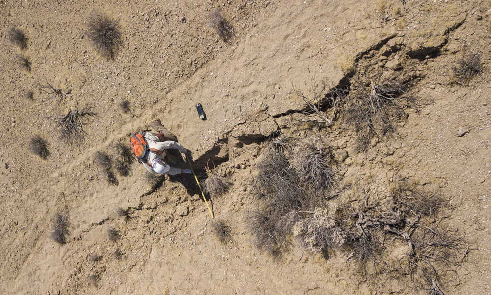 arial view of field-based research